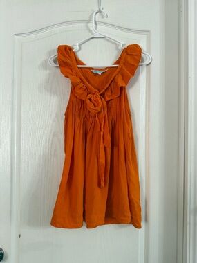 Escapada Living Women’s Orange Boho Tank Top Sz M. AP-107